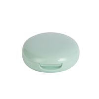 H080 Boîte compacte ovale verte monocouche avec miroir, couleur nude, prix
