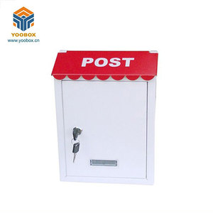 Vintage de seguridad con forma de Casa americano de metal fundido buzones montado en la pared de correo <span class=keywords><strong>postal</strong></span> carta caja - Product Image 6