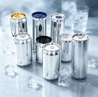 Canette en aluminium fine et légère, vide, de qualité alimentaire, pour boissons gazeuses, personnalisable, vente en gros