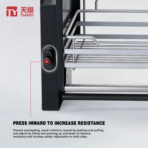 Modern Multi-Function Eco-Friendly Sauce Bottle <b>Drink</b> Storage Sliding Hanging <b>Rack</b> for Kitchen Cabinet and Bathroom - Product Image 5