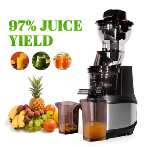 MOSEENER 85mm elektrikli sıkacağı çıkarıcı BPA içermeyen yavaş sıkacağı paslanmaz çelik ev için büfe tipi meyve sıkacağı geniş ağız soğuk pres - Product Image 1