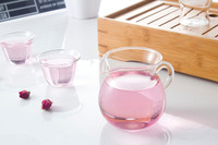 250ml verre transparent Gong Dao Bei Kung Fu thé et lait pichet luxe nouveau style métal Cha Hai thé tasse ensemble pour café et voyage