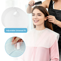 Collection de bavoirs jetables pour spa, ajustables, adaptés à toutes les tailles de cou, protègent les vêtements des taches, masque facial non tissé