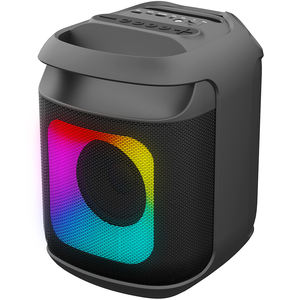 Haut-parleur Bluetooth portable OEM 15W avec basses puissantes, lumières RGB dynamiques, radio FM et indice IPX5 pour l'extérieur et les fêtes - Product Image 1