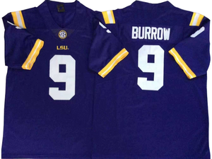 2025新路易斯安那大学美式足球9 # 乔·伯罗足球缝制球衣最佳品质球衣 - Product Image 4