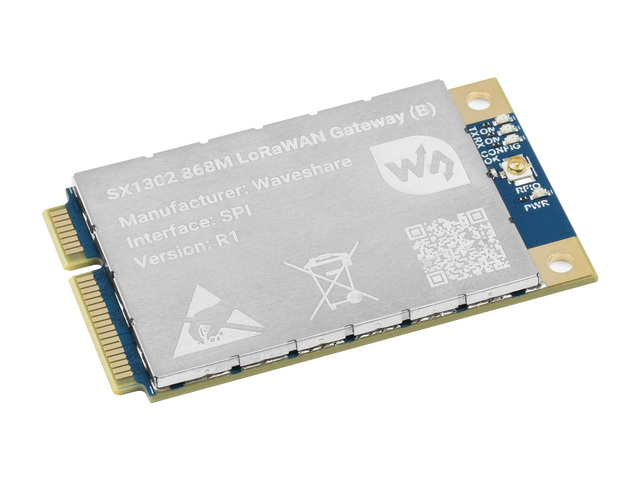Waveshare SX1303/SX130x 868M/915M LoRaWAN Gateway Module for Raspberry Pi-SKU-22333 Made in China