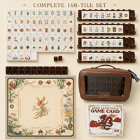 Ensemble de Mahjong Américain Dynasty Reverie au Design Exclusif, en Acrylique Multicouche Effet Écaille de Tortue, OEM ODM Personnalisé Marque Privée