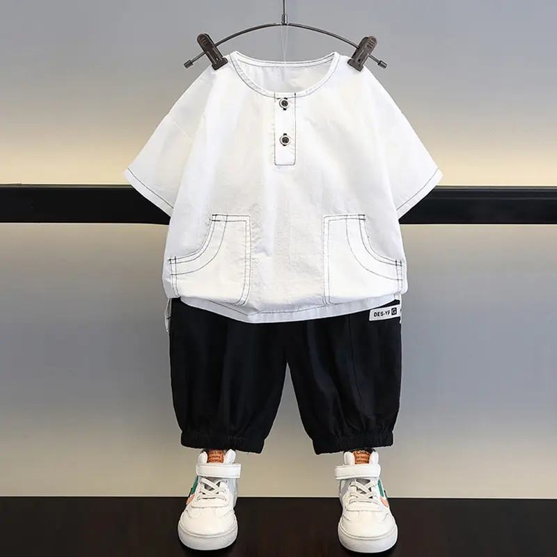 Atacado boutique infantil roupas crianças pijama camiseta calças curtas baby girl roupas set