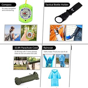 Kits de Supervivencia para Clima Frío en el Bosque, Contienen Sopladores de Fuego, Equipo de Madera, Kit de Primeros Auxilios Profesional - Product Image 6
