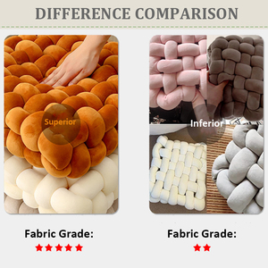 Silla de decoración japonesa de estilo escandinavo tejida a mano, almohada de masaje Lumbar, cojín de asiento de sofá, cojines de nudo - Product Image 4