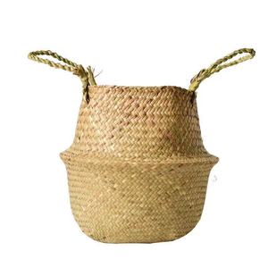 L0697 Hierba <span class=keywords><strong>maceta</strong></span> de ratán juego de macetas grandes tejidas a mano sala de estar balcón Hotel cesta de flores decorativa <span class=keywords><strong>maceta</strong></span> - Product Image 1