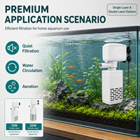 Pompe de filtration interne pour aquarium, filtration multi-étages, oxygénation, circulation de l'eau, 4W 6W 15W, aquarium, OEM ODM, vente en gros