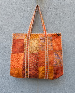 Sac fourre-tout matelassé en coton fait main 2026, grand sac de voyage en coton, sac à main de shopping, cadeaux pour elle pour femmes - Product Image 1