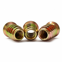 Écrou de fixation pour meubles, couleur or, avec embout hexagonal, pour cadres de lit, rails de table, armoires et fixation par boulons profonds