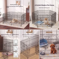 Cage pour chien Teddy, clôture pour animaux de compagnie pour petits chiens, maille en fer respirante, assemblable, capacité de 10 kg, vente directe en gros