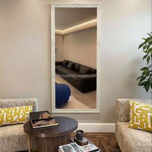 กระจกตกแต่งไม้สไตล์บาโรก ขนาดใหญ่ ตั้งพื้น แขวนผนัง สำหรับร้านเสริมสวย สปา ห้องออกกำลังกาย ทรงยาว กะทัดรัด ติดด้วยกาว ศิลปะตกแต่งแบบอาร์ตเดโค - Product Image 4