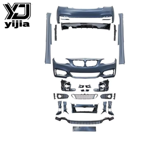 Pour 2 séries F22 <span class=keywords><strong>F23</strong></span> nouveau Kit de carrosserie boulonné Modification mise à niveau Style MT grand pare-chocs avant pare-chocs arrière jupes latérales ensemble - Product Image 2