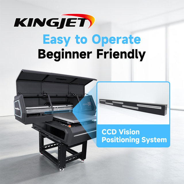 Kingjet 60*90 UV Flatbed Printer Upgrade Kit Flatbed Uv Printer I3200  Inkjet Machine Led 3d Phone case 6090 Uv Flatbed Printer