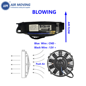 Am20065d12 7 Inch Phổ Thổi <span class=keywords><strong>Fan</strong></span> Kit 12 Volt 3.5A 3000Rpm Quạt Thông Gió Cho Xe Tự Động Động Cơ Tản Nhiệt Làm Mát - Product Image 4