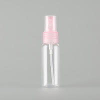 Flacon pulvérisateur cosmétique en plastique PET rose de 30 ml, flacons en plastique pour le visage