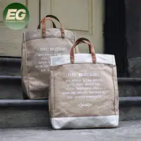 Conjunto de bolsas de linho, conjunto de bolsas de linho com bolsa, estilosas e lona sh1006 para mulheres eco