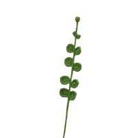 Bouquet de fleurs artificielles en eucalyptus romantique, tricoté à la main au crochet, pour la décoration de mariage et de la maison