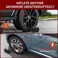 2024 New 4000mah Portable Electric Digital 150PSI Bicycle Tire Inflator Air Car Pump with Power Bank for Bikes Bicycle