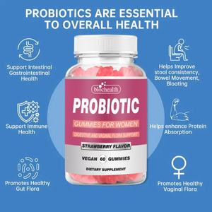 C vitamini ve kızılcık ile özel etiket kadın probiyotik Gummies-PH dengesi vajinal bağışıklık desteği ve sindirim sağlığı 60 sayısı - Product Image 2