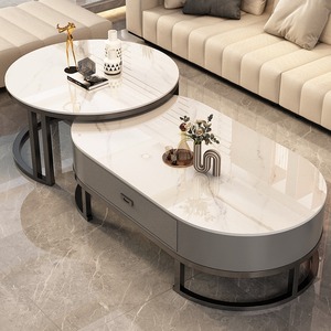 <span class=keywords><strong>Table</strong></span> basse pliable minimaliste haut <span class=keywords><strong>de</strong></span> gamme en pierre, petite <span class=keywords><strong>table</strong></span> à thé simple pour appartement <span class=keywords><strong>de</strong></span> luxe ou salon - Product Image 2