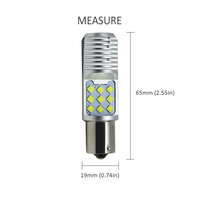 Nueva Luz LED para Auto de Fábrica, Súper Brillante 790LM 1156 1157, Bombilla LED Blanca 3030 18SMD, Luces de Señalización para Motocicleta