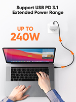 CableCreation Cable USB4 Tipo-C a Tipo-C de 3.3 Pies, 40 Gbps, 240 W PD 3.1, Video 8K a 60 Hz, E-Marker, Compatible con Thunderbolt 4/3, MacBook Pro