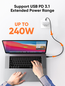 <span class=keywords><strong>C</strong></span>âble <span class=keywords><strong>Thunderbolt</strong></span> <span class=keywords><strong>USB</strong></span>-<span class=keywords><strong>C</strong></span> <span class=keywords><strong>vers</strong></span> <span class=keywords><strong>USB</strong></span>-<span class=keywords><strong>C</strong></span> CableCreation 3,3 pieds 40 Gbps 240 W 8K60Hz HD Display USB4 - Product Image 4