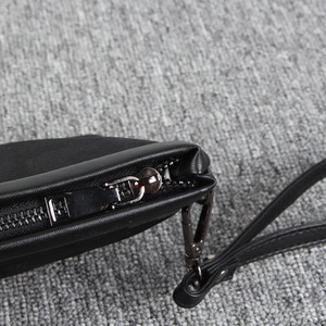 High Quality Pu Leather <b>Men's</b> <b>Clutch</b> <b>Bag</b> with Zipper Closure Fashion Style Customizable Logo OEM Service - Product Image 6