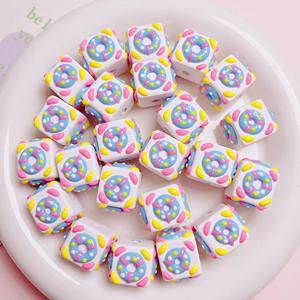 New Cartoon Cute Hand-painted Lucite Square <b>Beads</b> DIY Handmade Material <b>Bracelets</b> Accessories Bags Pendants Jewelry <b>Making</b> - Product Image 5
