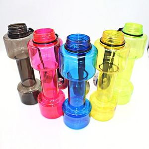 Botella de Agua Portátil con Forma de Mancuerna de PET de 750 ml para Senderismo, Gimnasio, Escuela, Viajes - Product Image 5