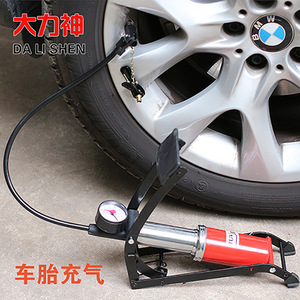 Da Li Shen Dual Tube High Pressure Foot Pump For Motorcycle E Bike Tire Inflator With Pressure Gauge - Product Image 3