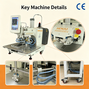 Machines à coudre industrielles entièrement automatiques pour poches, grandes machines à coudre industrielles pour poches de vêtements - Product Image 5