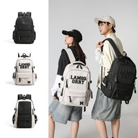 Sac à dos étudiant Annbutterfly grande capacité, imperméable, en polyester, design tactique, pour ordinateur portable, logo personnalisé
