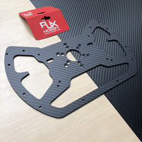 Plaque de volant de course RJX Custom 100% en fibre de carbone Sim