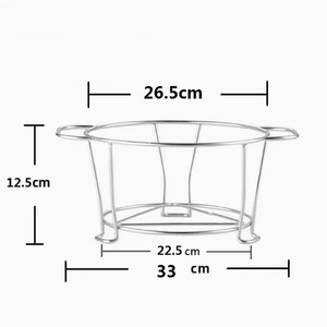 Vente en gros de chauffe-plats empilables pleine taille pour buffet de traiteur présentoir de service de chauffe-plats jetable en fil métallique - Product Image 6