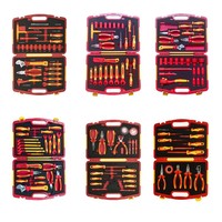 Jeu de pinces isolées VDE 4 pièces 1000 V, outils manuels d'électricien pour le câblage, la maintenance et la réparation de véhicules électriques et de réseaux