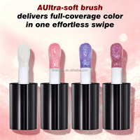 Lip Gloss Vegan Pearlescent Non-Stick Private Label dengan Glitter