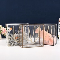 Boîtes cadeaux en plastique transparentes pliables en PVC PET personnalisées pour Noël, boîte d'emballage pour bonbons, cadeaux, boîte d'emballage en plastique