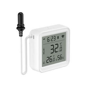 WiFi Temperature Humidity Sensor with External <b>Probe</b> <b>Thermometer</b> Hygrometer Temperature Sensor for Plants Aquarium Winery - Product Image 1