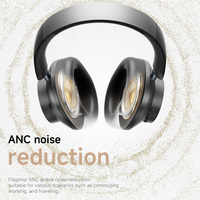 Casque sans fil AOC ANC supra-auriculaire avec contrôle du volume, design pliable, suppression du bruit, longue autonomie, casque Bluetooth en gros