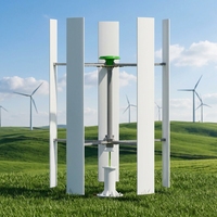 Fabricantes de Aerogeneradores Suministran Aerogeneradores de Alta Potencia para Proyectos de Ingeniería, 100kw, Diámetro del Rotor de 9.5m, Altura de 11m, 5 Aspas de Aleación de Aluminio