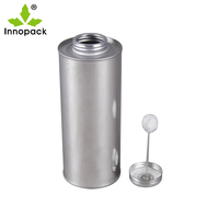 Petites boîtes en fer blanc de 4oz, 8oz, 16oz, imprimées en couleur, vides, pour peinture, avec couvercle uni, qualité alimentaire, pour produits chimiques