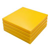 Plaque en PEHD Jaune, Panneau en Polyéthylène Haute Densité, Taille Personnalisée, Résistant à l'Usure, Stabilisé aux UV, Service de Découpe pour Usage Industriel