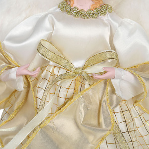 Enfeites de Natal de Anjo de Luxo de 23 cm, Decorações para Árvore, Coleção de Figuras de Anjo Feitas à Mão para Festividades - Product Image 5