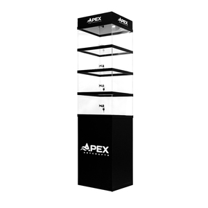 Apex tầng thường vụ thuốc lá hiển thị Rack Acrylic có thể khóa cửa hàng hiển thị Showcase tùy chỉnh siêu thị hiển thị đứng - Product Image 1